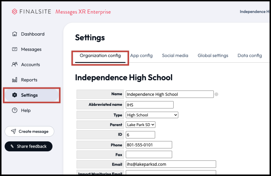 principal organizational config tab.png