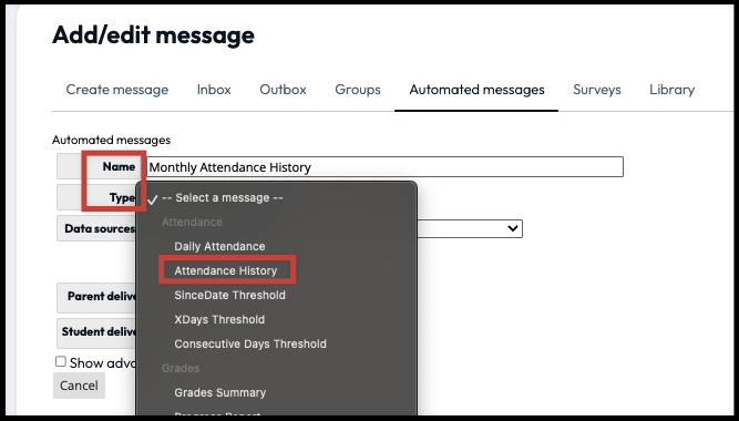 name and message type for automated message.png
