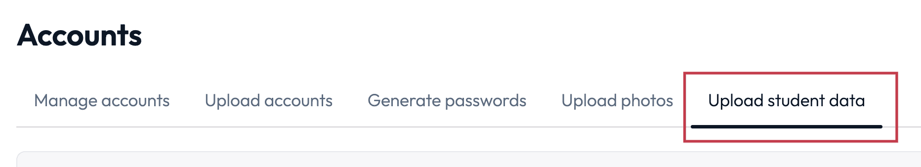 Upload student data tab under Accounts.png