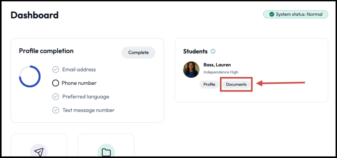 documents under each student's card.png